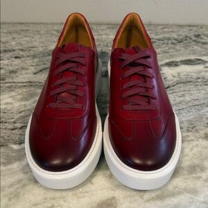 Magnanni Mino Leather Sneakers - Red